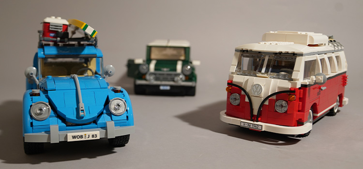 Legomodeller av bilar 